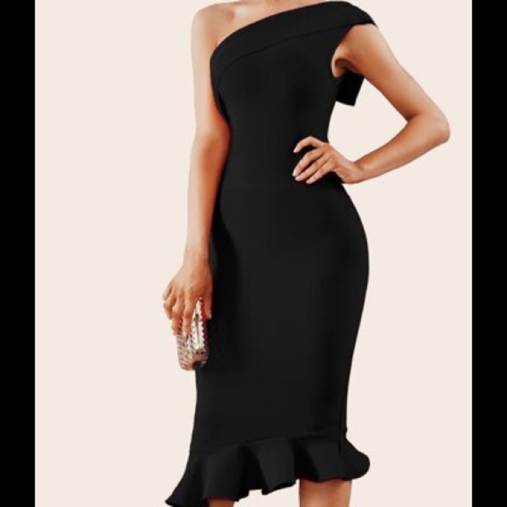 One Shoulder Cocktail Dress